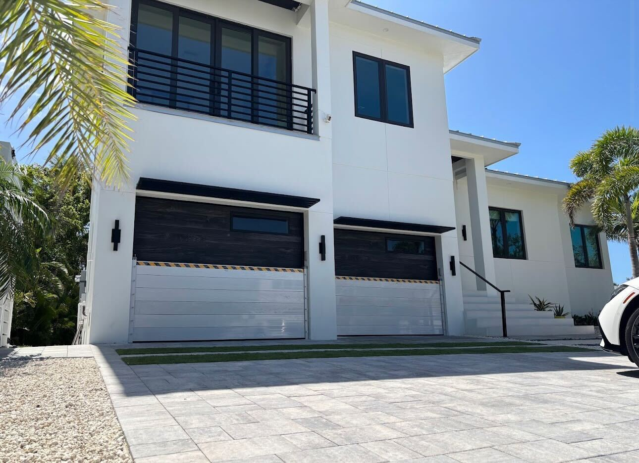 Custom barrier system installed at a property in St. Petersburg, FL by Flood Safe Solution
