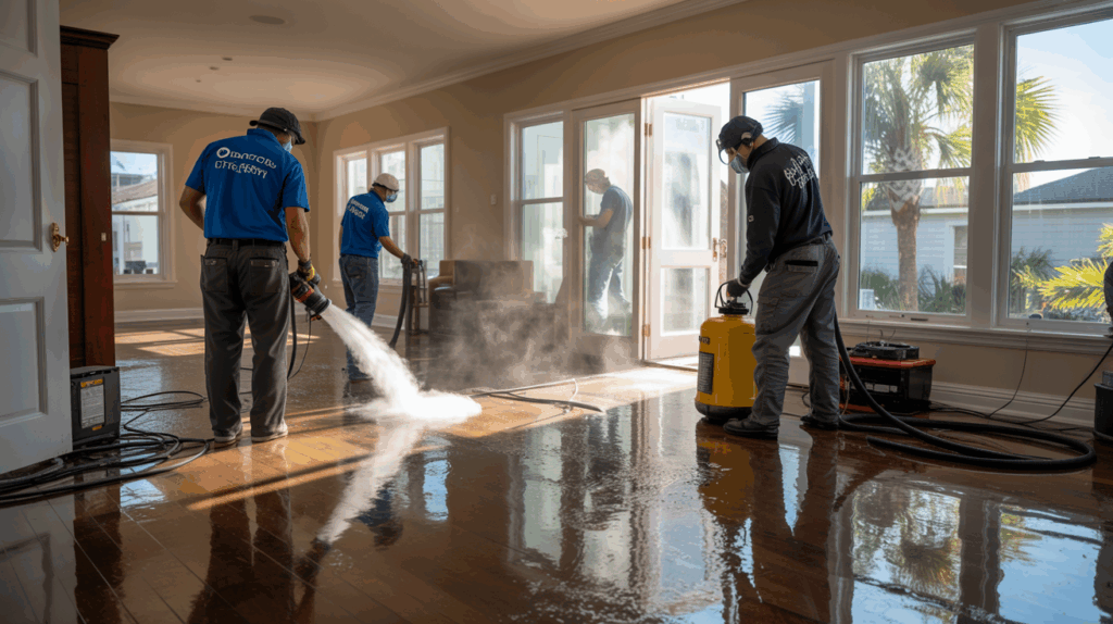 Floodsafe works to clean up a flood in St. Pete