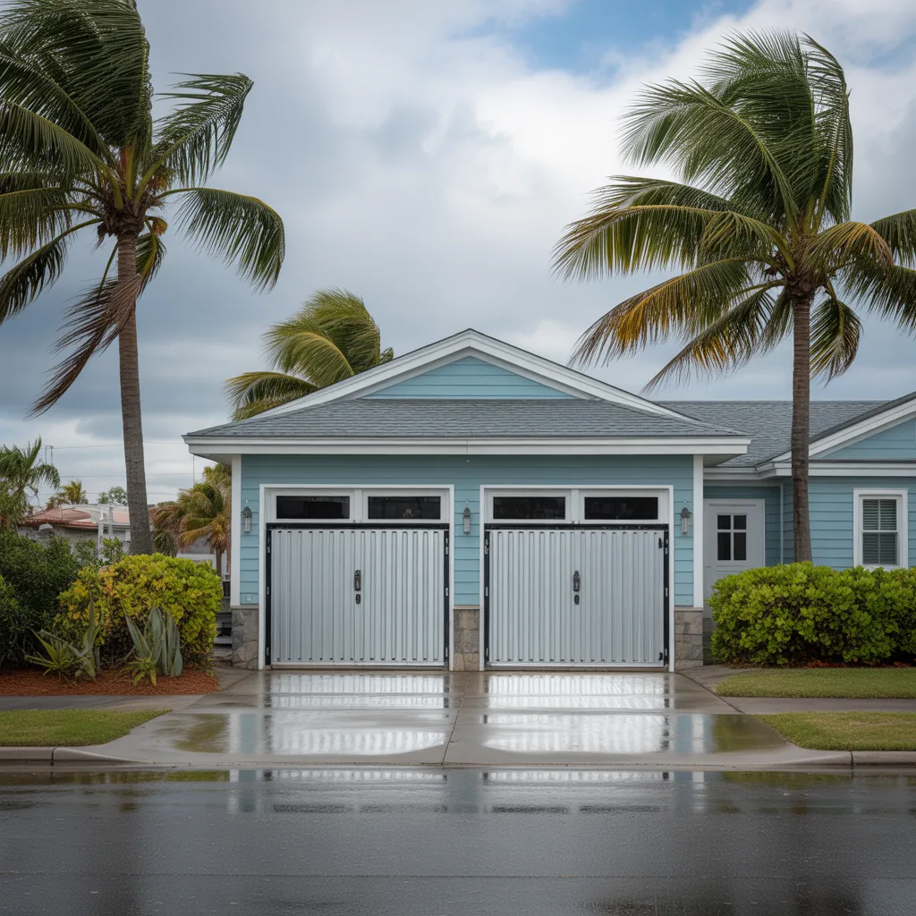 Flood barrier installation in Madeira Beach, FL protecting coastal home near John’s Pass from storm surge