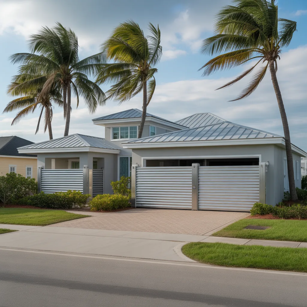 Flood barrier installation on coastal home in Clearwater, FL